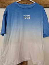 Boys Blue Summer Ombre Tshirt F&F Size 6-7 Years Great Condition