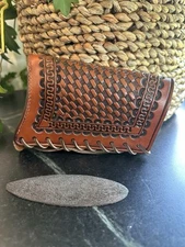 SASS, Cowboy Action, Leather Stock Cover, #566, Uberti 73 Straight Grip Crescent