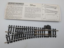 Hornby Railways R612 Left Hand Point - 00 Gauge Railway Track - Old stock boxed