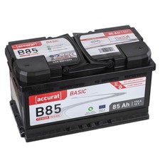 Accurat 12V 85Ah Autobatterie Starterbatterie Batterie KFZ PKW statt 80Ah 88Ah