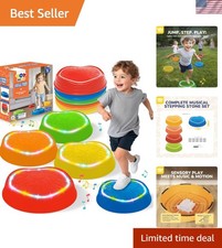 Musical Light-Up Stepping Stones Set - Encourage Motor Skills and Creative Play