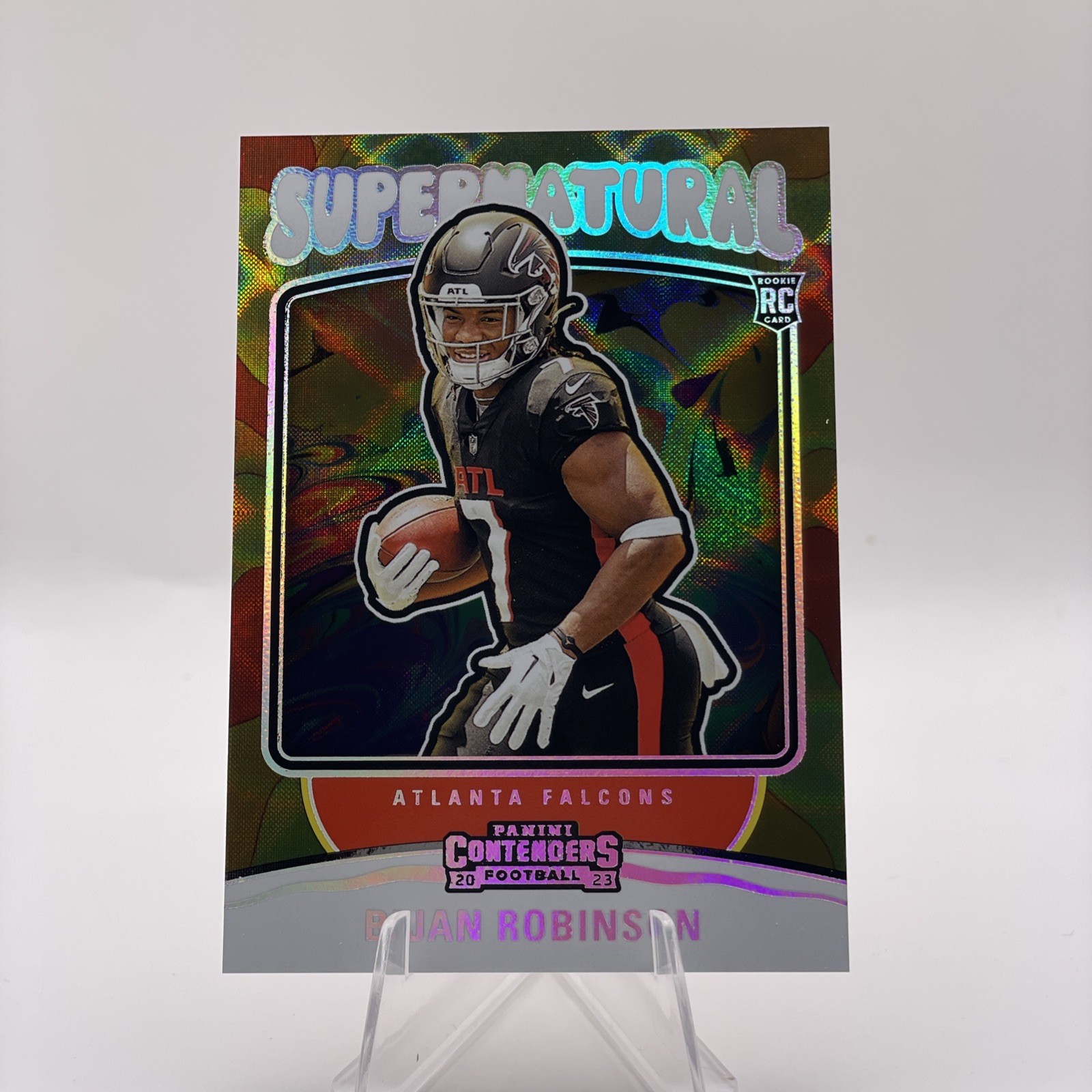 2023 Panini Contenders - Supernatural Silver #2 Bijan Robinson Rookie (RC) 