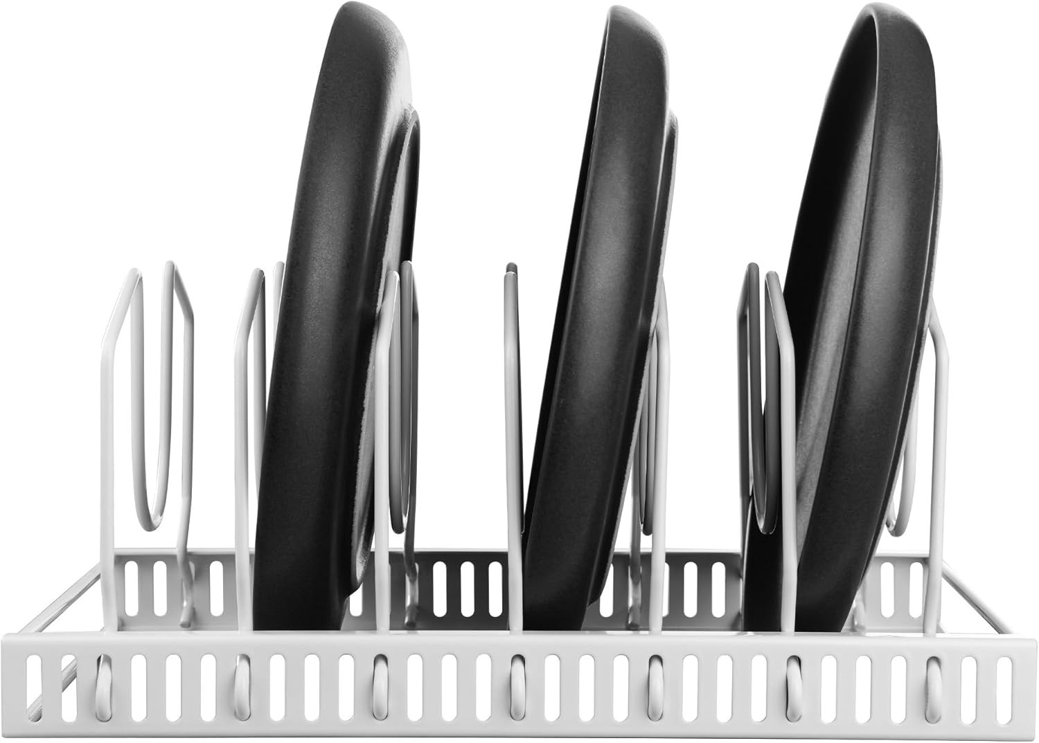 Porta Coperchi Acciaio Inox per Cassetti - Organizer Pentole e Taglieri