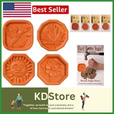 Moisture Regulating Terracotta Discs Pack of 4 for Baking & Storage