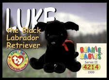 1999 Beanie Babies Series 2 Luke the Black Labrador  #193