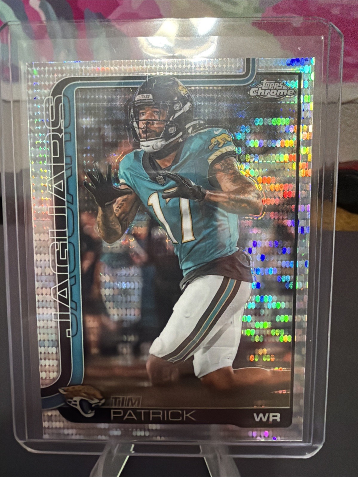 2025 Topps Chrome - Tim Patrick #96 Lime Green X-Fractor