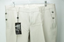 Gucci Khaki Beige 100 Cotton Chino Pants Trousers 50 EU Brand NEW