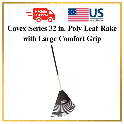 Cavex Series 32 in. Poly Leaf Rake with Large Comfort Grip | eBay