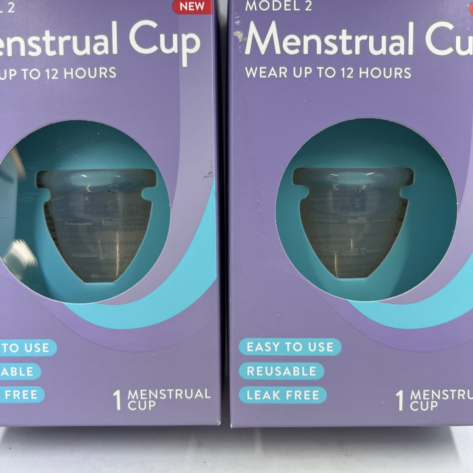 3 Pack of Walgreens Model 2 Menstrual Cups Age 30 Compare to Diva Cup