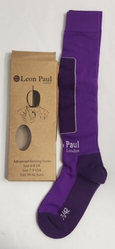 Leon Paul Advanced Fencing Socks Size 7-9 New Purple