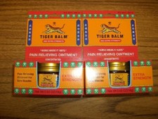 2-Tiger Balm Pain Relieving Ointment- Red Extra Strength 0.63 oz each Exp 3/28