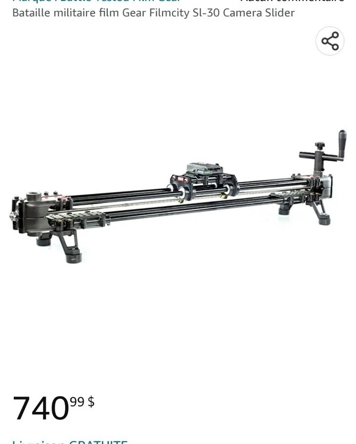 Filmcity Film Gear SL-30 Camera Slider (Black) - Image 2 of 4