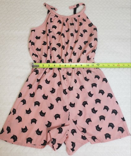 LILY BLEU Girls Pink Romper Cats Dress Size 12 - Picture 6 of 8