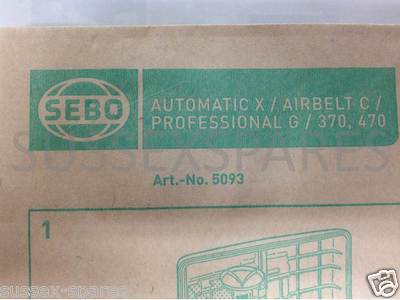 Per Sebo – Sacchetti Per Aspirapolvere Hoover X1 X4 X7 Xx/C/370 10 Pack Eqiv 5093ER - Foto 2