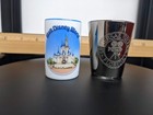 Disney white Cinderella's castle and Universal Studios black shot glass lot of 2 — photo 2