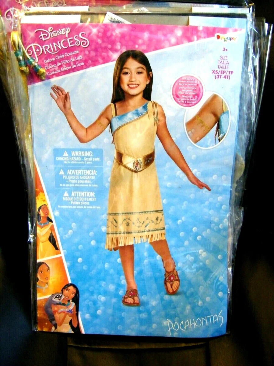 NEW Halloween Costume Disney Princess Pocahontas Deluxe Child Costume