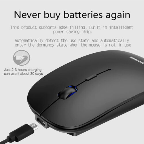 Mouse inalámbrico USB tipo C para Apple iMac, más reciente MacBook Pro/Air, iPad, superficie - Imagen 5 de 14