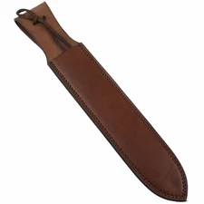 Brown Leather Straight Fixed Blade Knife Sheath Fits 12" Blade 661216
