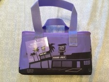 Trader Joe's Mini Insulated Tote Bag Lavender