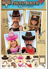 Way Out West Bandana Wild Cowboy Western Theme Party Photo Booth Accessories
