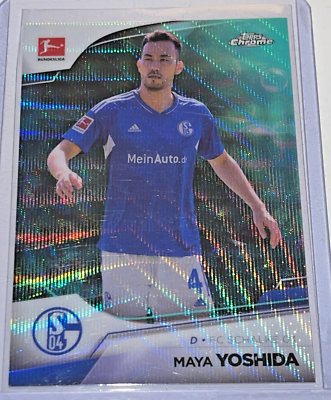 RARE MAYA YOSHIDA /275 AQUA WAVE CARD 2023 TOPPS CHROME