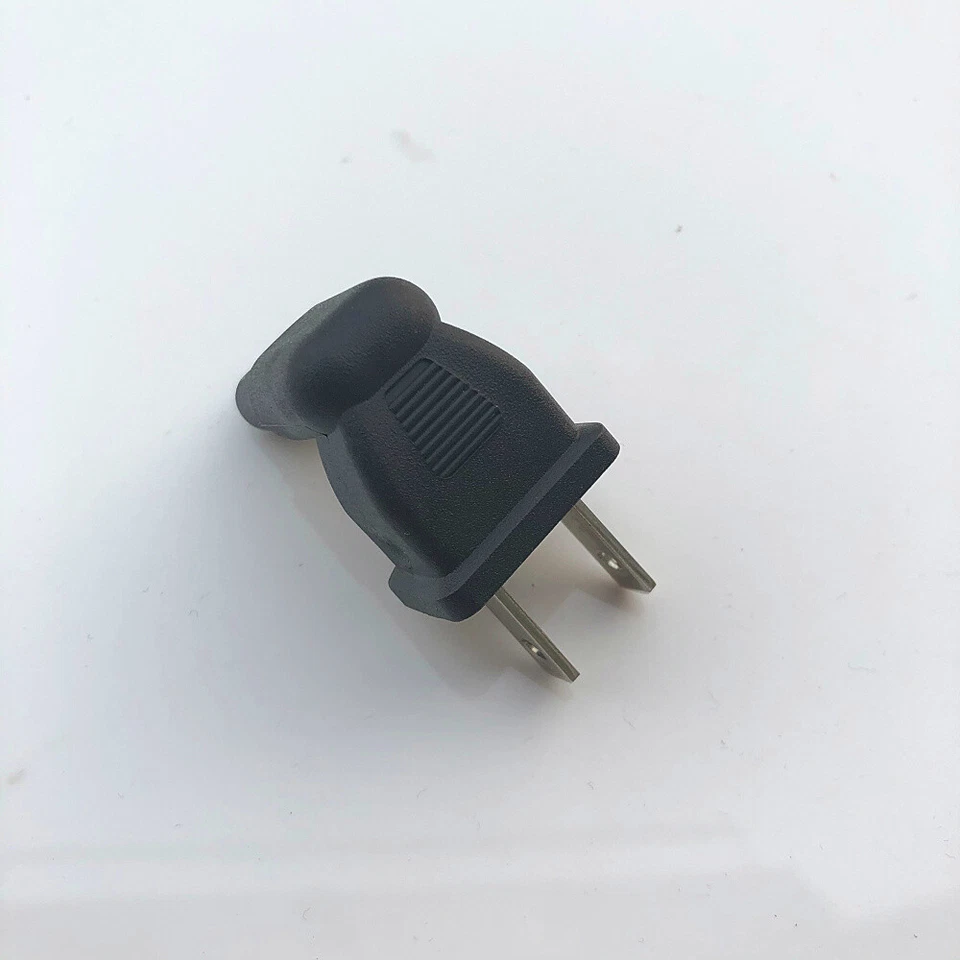 5X 2 Prong Right Angle AC power Plug adapter IEC C7 receptacle to NEMA 1-15P -US - Image 3 of 4