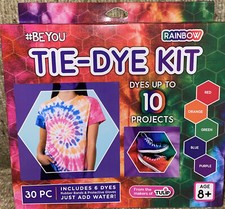 TIE-DYE KIT 30pcs DYES UP TO 10 PROJECTS