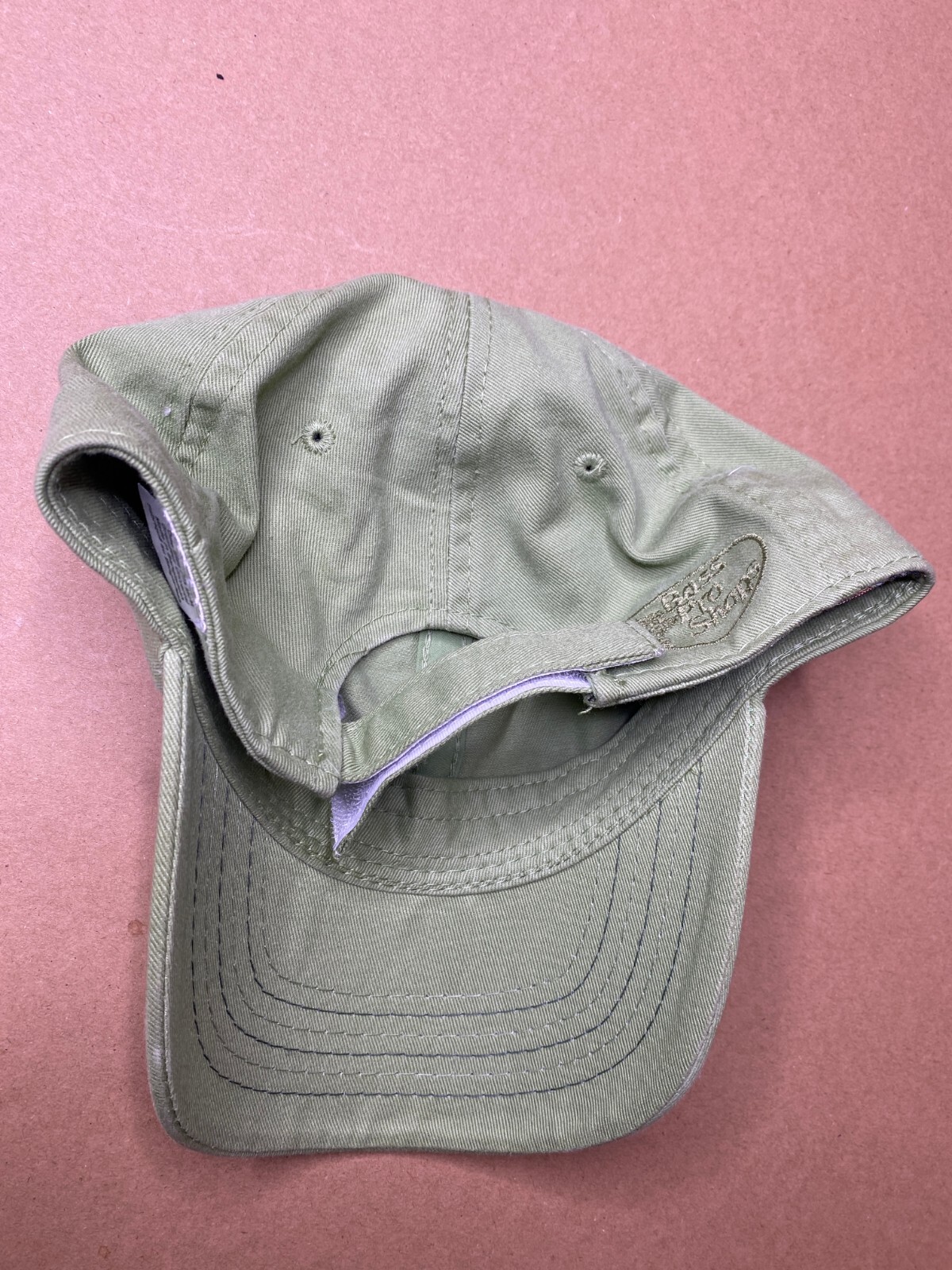 Bass Pro Shop BPS Embroidered Womens Gone Fishing Green Hat Cap Hook Strapback