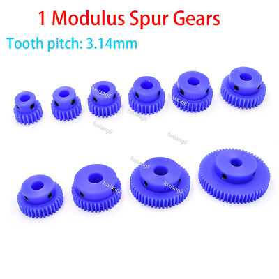 1 Modulus 15-60Tooth Spur Gears pitch 3.14mm Nylon With Step Pinion Motor Gear