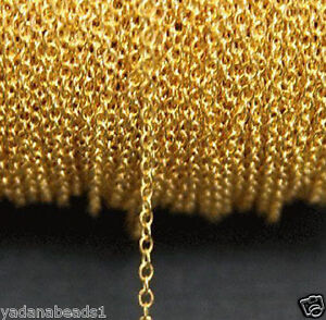 32 ft spool  Antiqued Brass round cable chain 2X2.5mm
