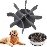 Pettom Slow Feeder Hundenapf EinfüGung, Anti Schling Napf Hund Silikon, Langsam