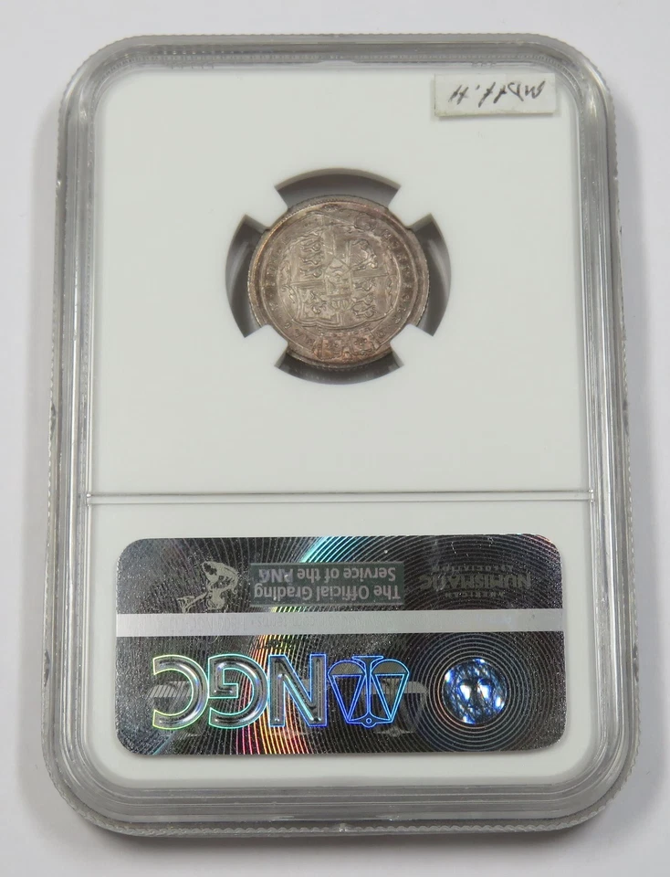 Moneda de 6 peniques 1816 NGC MS63 | GRAN BRETAÑA #33342A Foto 2 de 2