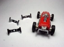  MODEL MOTORING T-JET BRM McLAREN FORMULA F1 CHROME LOWER EXHAUST PIPES.  NEW