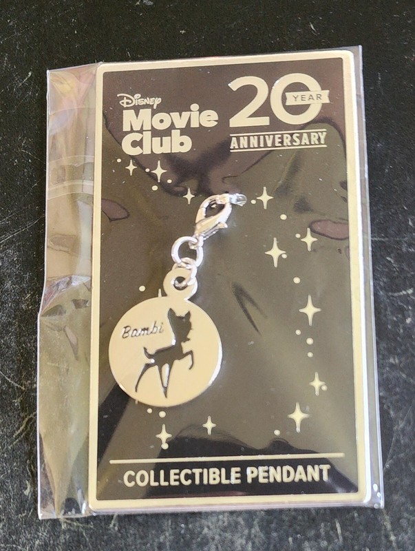 Disney Movie Club 20 Year Anniversary Collectible Pendant “Bambi” New in Package