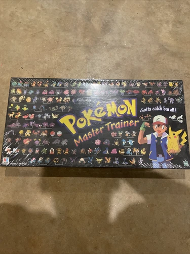 Vintage 1999 Hasbro Pokemon Master Trainer Game Factory Sealed New in Box