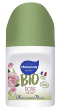 lot 3 Déodorant BIO bille rose thé vert MONSAVON roll on ( 50 ml x 3)