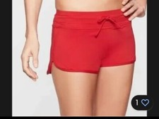 Athleta L Large Red Surge Swim Short
