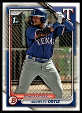 2024 Bowman #BP-16 Abimelec Ortiz Texas Rangers