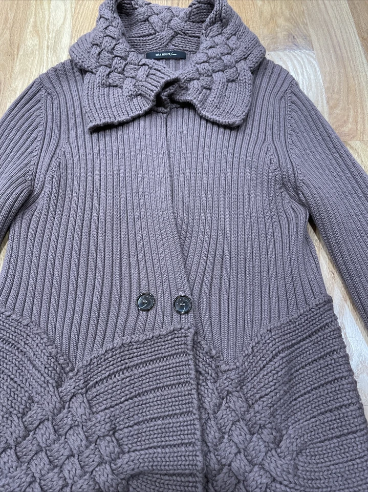 Sita Murt Cardigan Sweater Womens Medium Open Front - Image 4 of 4