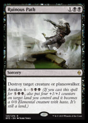 Ruinous Path - Foil ~ Near Mint Battle for Zendikar MTG Magic UltimateMTG Black 
