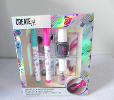 New Create It Nail Art Set Kids Toy Kit Fashion