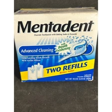 NOS VTG Mentadent Advanced Cleaning Refills; 2 ct.; 2004; Discontinued; no base