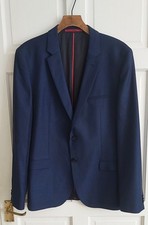 HUGO BOSS Genuine Mens Suit Jacket Blazer Blue SIZE 42 Regular RRP £259  NEW
