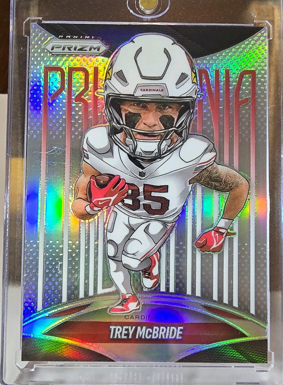 2025 Prizm Trey McBride Prizmania SSP Arizona Cardinals Case Hit