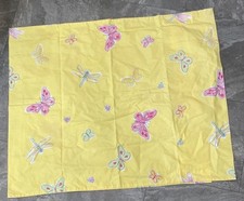 Pottery Barn Kids Standard Size Pillow Sham Butterflies Bugs - Yellow Background