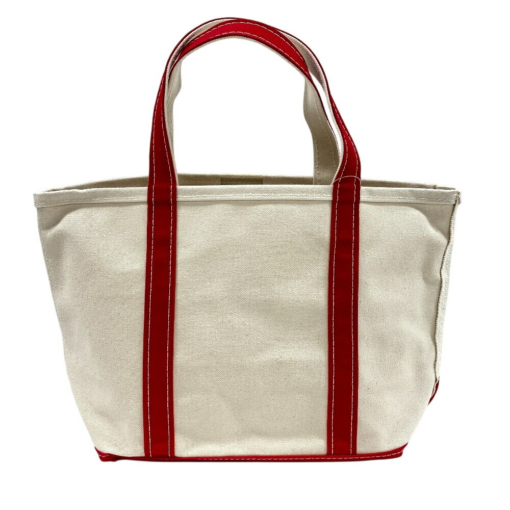 L.L.Bean Boat and Tote Bag Medium Red Canvas Unisex N Grade