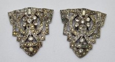 Beautiful Elisha A Phinney 1930s Rhinestone Shoe/dress Clips Patent 1852188