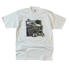 Vintage 1994 Light Rail RTD Denver Grand Opening T-Shirt Large FOLT White 