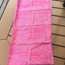 Glentex Vintage 60s 70s Pink Patterned Scarf Square