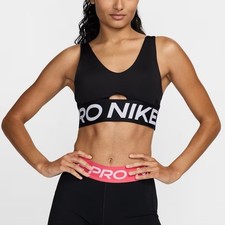 NWT Women's Nike Pro Indy Plunge Medium-Support Padded Sports Bra S,M MSRP 55